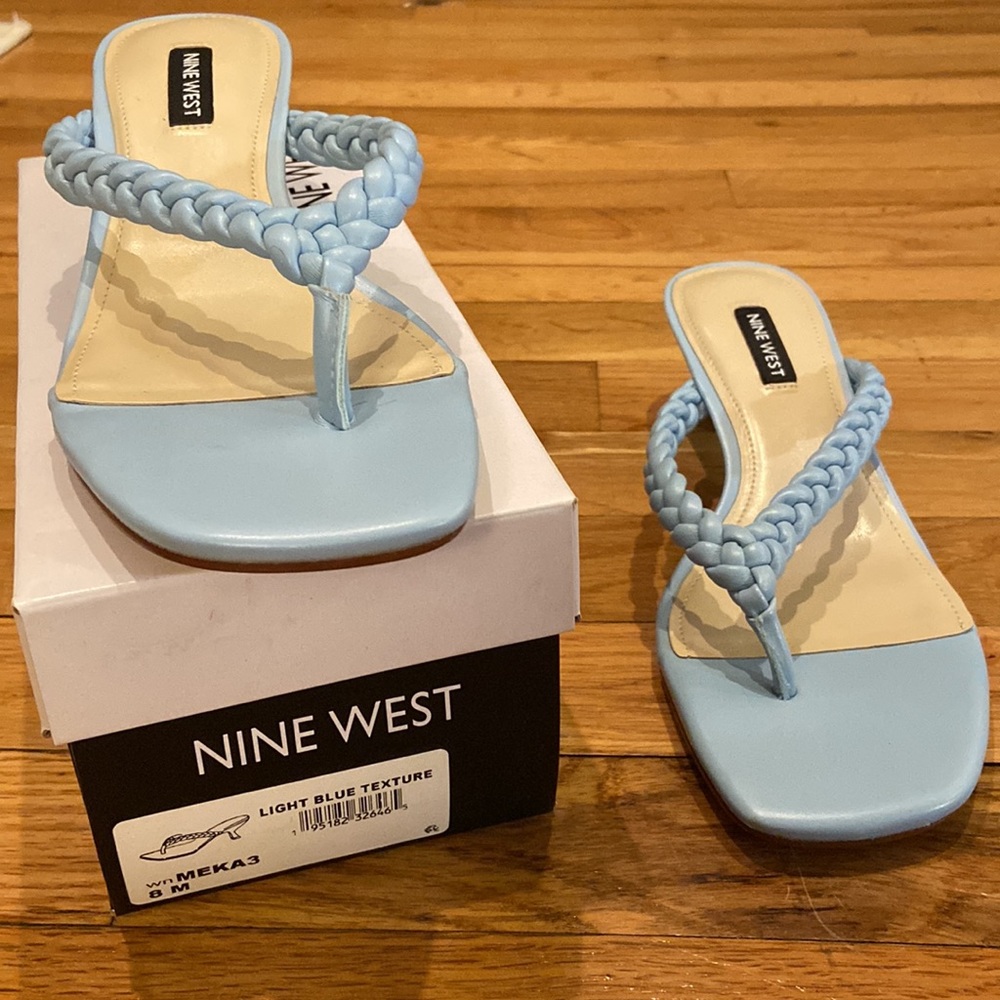 Nine West heeled thong sandal